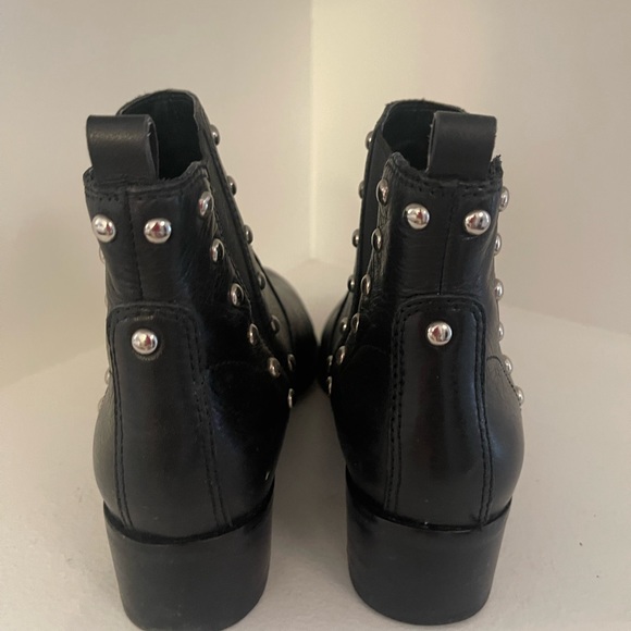 Marc Fisher Leather Studded Ankle Boots - Picture 4 of 4